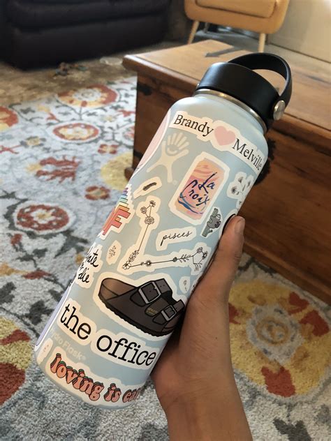 how to seal stickers on hydro flask